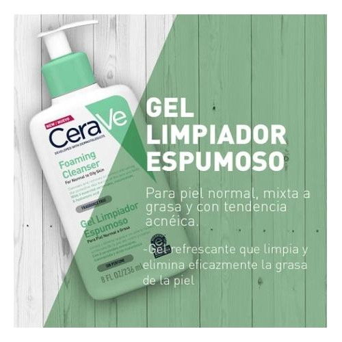 Gel Cerave De Limpieza Piel Normal A Grasa