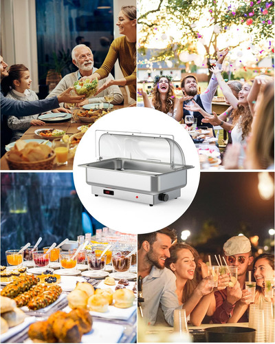 Takywep El Plato De Chafing Eléctrico Con Conjunto De Buffet