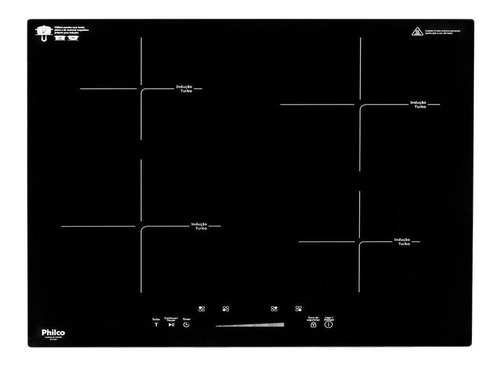 Fogão Cooktop De Indução Pct40p 9 Níveis+turbo Touch Preto P