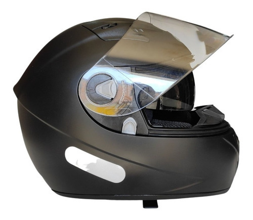 Capacete Moto Ebf Xtroy Solid Com Óculos Solar E Narigueira Cor Preto-fosco Tamanho do capacete 58