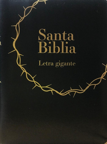 Biblia Letra Gigante Lujo Negra Y Cierre Reina Valera 1960