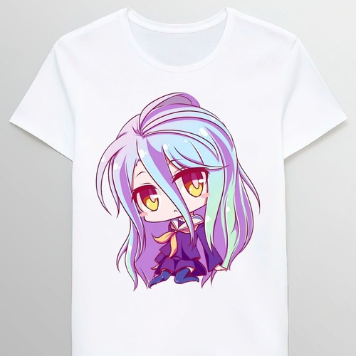 Remera Chibi Shiro No Game No Life Ngnl 61183009