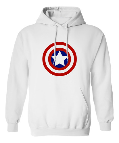 Sudadera Con Gorro Escudo Capitan America
