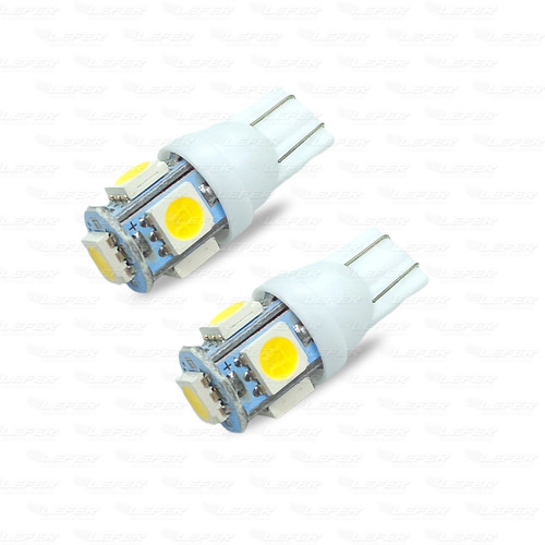 Lampara De Posicion T10 5 Smd Led 5050 Blanco Frio !!!