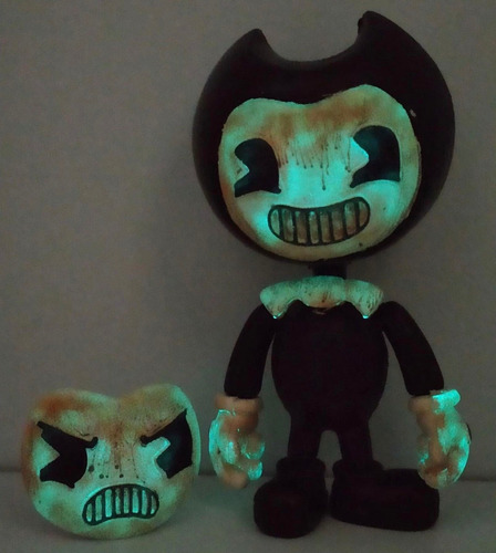 Figura Bendy And The Ink Machine Cafe Fluorescente Brilla
