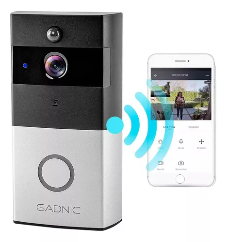 Timbre Inalambrico Gadnic C/camara Hd Wifi Sensor Movimiento - $ 70.686,84