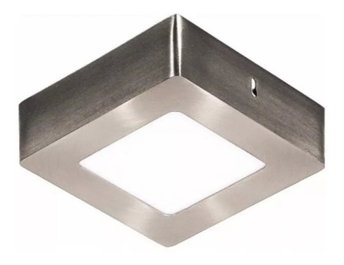 Plafón Led 6w Cuadrado Platil 12x12cm Candil Cálido O Frio