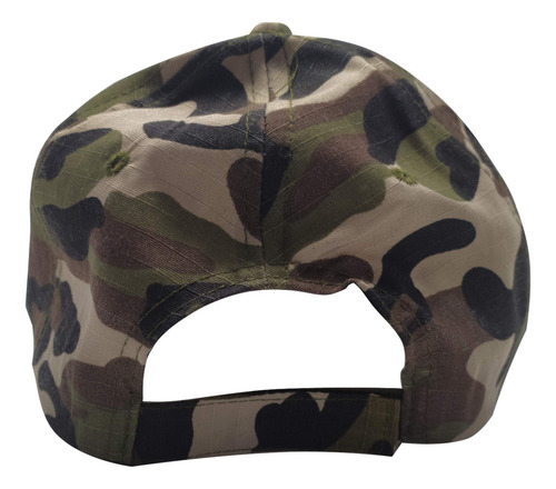Imagen 6 de 6 de Gorra Operador Tractico Velcro Bordado Camuflado Regulable