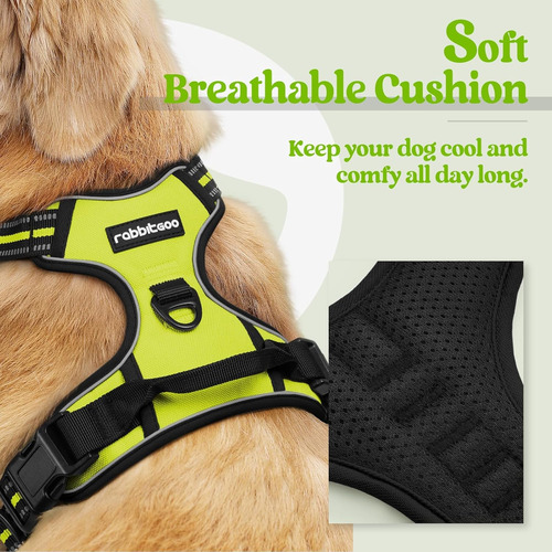 Arnés Para Perro Rabbitgoo, Sin Tirones, Ajustable, Modelo L