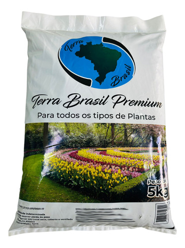 Terra Vegetal Preta Premium Terra Brasil Sc 5kg 8l
