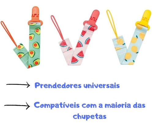 Kit Prendedor Chupetas Universal Serve Avent Mam Envio 24h