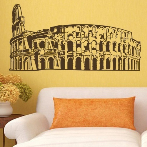 Vinilo Adhesivo Decorativo Pared Coliseo Romano 110x55cms