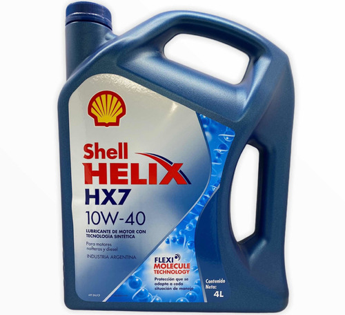 Aceite Shell Semisintetico 10w40 Helix Hx7 4 Litros