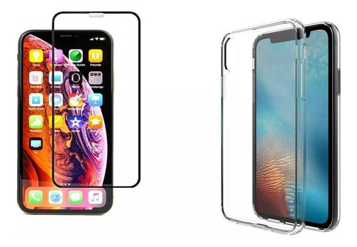 Funda Acrílico + Templado Full Compatible Con iPhone X / Xs