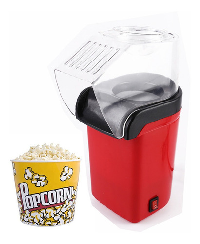 Máquina de palomitas Mini Joy Mini-Joy aire caliente roja 1200W 110V