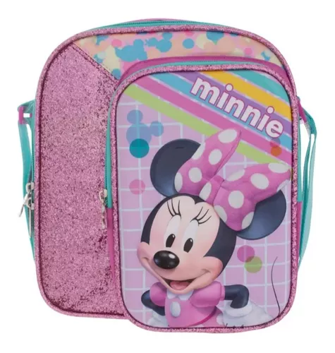 Lonchera Para Niña De Kinder Marca Ruz Mod Minnie Multicolor Color Lila