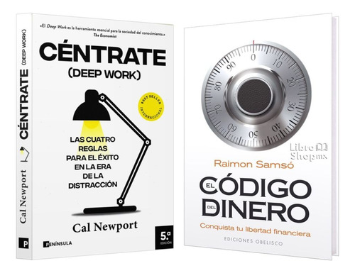 Céntrate Deep Work + El Código Del Dinero Pack 2 Libros