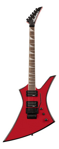 Jackson X Series Kelly Kex, Ferrari Red, guitarra elétrica, vermelha, material de escala, Laurel, orientação à direita