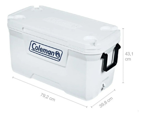 Conservadora Heladera Coleman Marine 70qt 66 Lts Blanca