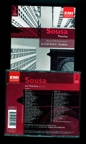 Marchas Militares De John Philip Sousa. Hermoso Album 2 Cds.
