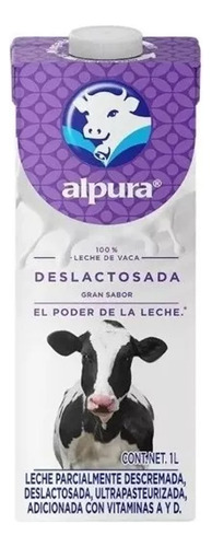 Leche Alpura Deslactosada 24 Pzs Con 1 Lt C/u