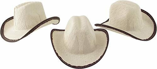 Mini Cowboy Rodeo Sombreros, 2 Pulgadas De Alto Tama O Paque