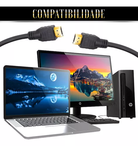 Cabo Hdmi 10m Metros Premium 2.0 Blindado Ultra FullHd 4k 3d Para Smart Tv  Note Pc Alta Definição 1080p Banhado a Ouro - Leffa Shop - Cabo HDMI -  Magazine Luiza