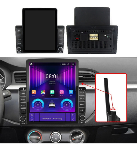 Central Multimidia Android Kia Picanto 13-18 Tesla 2/32gb 9'