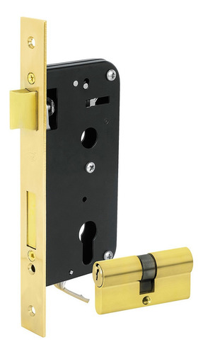 Mecanismo Embutir Llave Puntos Latón Brillante Lmg45qlb Lock