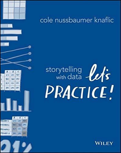 Storytelling With Data : Let's Practice!, De Cole Nussbaumer Knaflic. Editorial John Wiley & Sons Inc, Tapa Blanda En Inglés