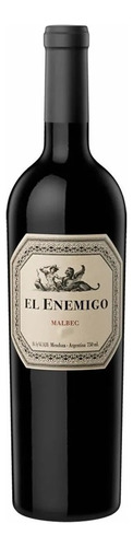 El Enemigo vino tinto malbec botella 750ml