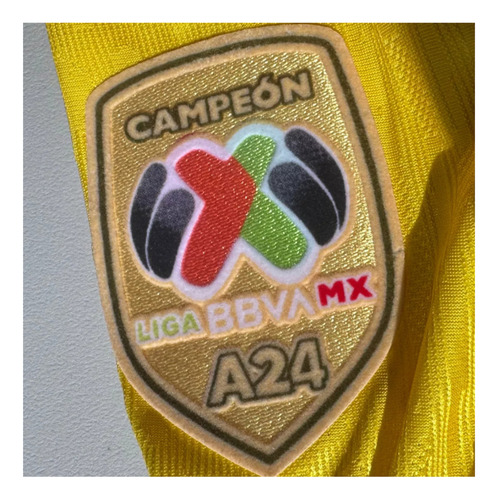 Parche América Campeón Apertura 2024 A24 Tricampeón Liga Mx Amarillo Unitalla