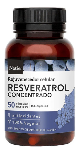 Resveratrol Concentrado X 50 Cápsulas | Natier