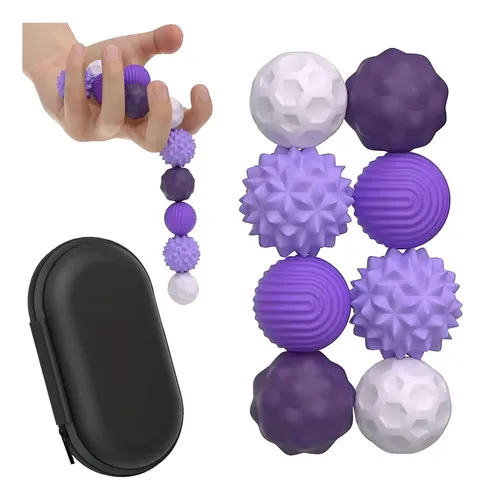 Ainiv 4 Piezas Silicona Bolas Magnéticas Anti-Estrés, Pelota Antiestres con Texturas Divertidas para Adultos, Bolitas Magneticas Juguetes sensoriales para Aliviar La Ansiedad-Rojo Animal