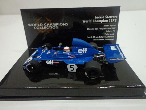 Tyrrell 006 Stewart Campeon F1 1973 1/43 Minichamps