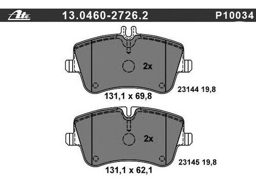 Balatas Delanteras Mercedes Benz C280 05-07 3.0 7747 D872