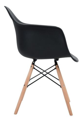 Sillas De Comedor Set De 2 Con Brazos Kohler Negro Eames