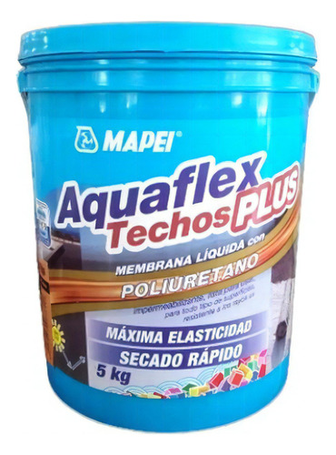 Membrana Líquida Acrílica Impermeab. Plus Blanca 5kg Mapei Color Blanco