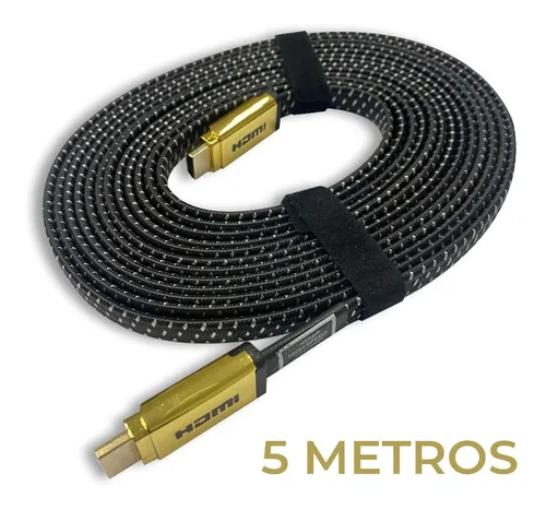 Cable Hdmi 4k 2.0 Mallado Largo 5 Metros Máxima Resolución