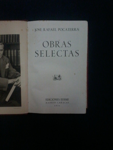 Obras Selectas-jose Rafael Pocaterra