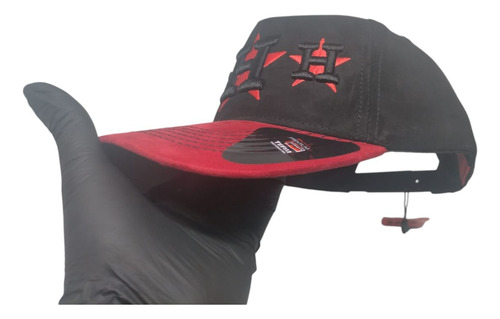 Gorra Snapback Gamuza Bordada Curva Ajustable Premium Fg Cap Hhh Houston Ajustable