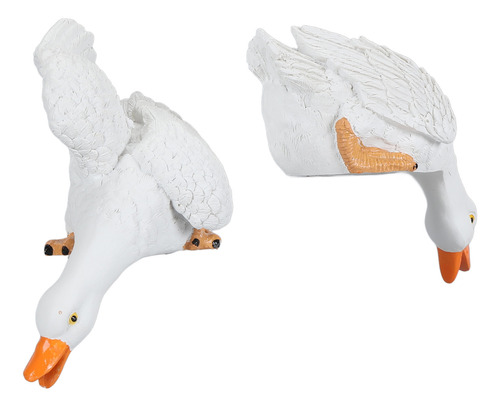 2 Estatuas De Patos De Jardín Impermeables