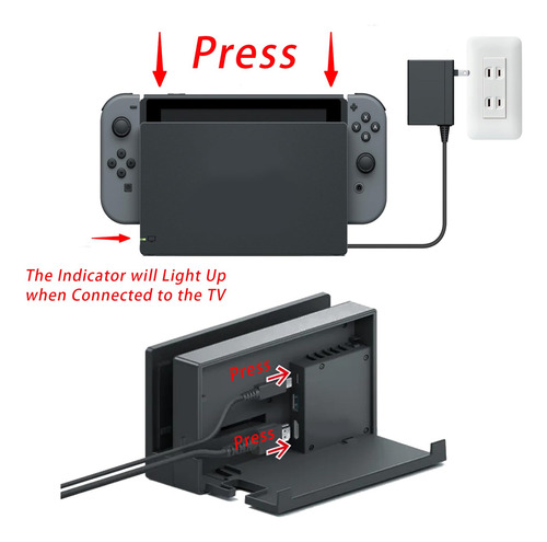 Dock Station Nintendo Switch 3 En 1 Con Adaptador Hdmi Y Ac