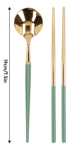 Set De Cubiertos De Acero Inoxidable Y Utensilios Reutilizab