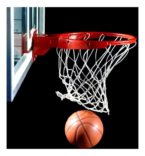 Imagen 7 de 7 de Red Basquet Profesional Ideal Uso Exterior Filtro Uv Basket - Resiste Agua Y Sol - Reglamentaria