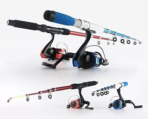 Fishing Rod And Reel Combos Collapsible Fishing Rod Kit,2pcs