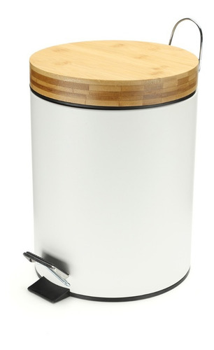 Imagen 2 de 10 de Tacho De Basura Cesto Residuos 5 Litros Pedal Cocina Baño