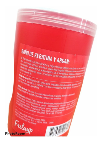 Imagen 4 de 7 de Baño De Crema Keratina Argan 1k