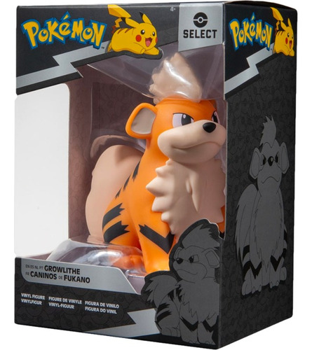 Growlithe 10cm Vinilo Pokemon Vinyl Select Jazwares