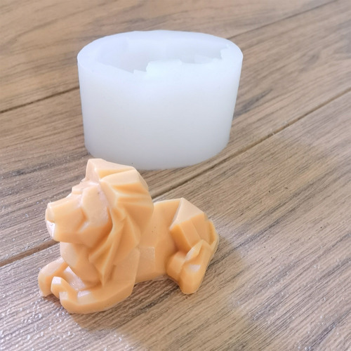 Molde De Silicona Con Forma De León Hecho A Mano Para Fondan